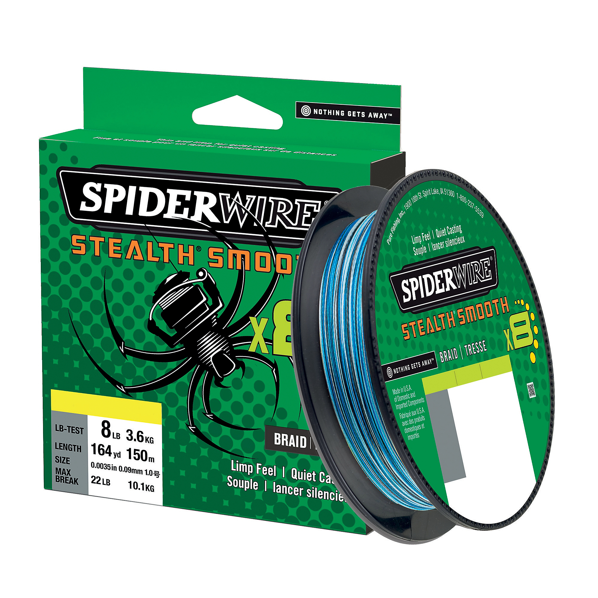 Vislijn Spiderwire Stealth Smooth 8 Blue Camo 300m 6 Vislijn Spiderwire Stealth Smooth 8 Blue Camo 300m - Afbeelding 6