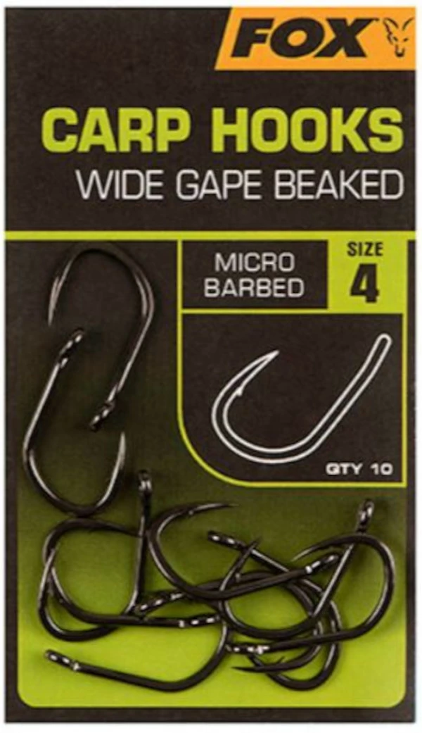 Visspullen Fox Carp Hooks Wide Gape Beaked 2 Visspullen Fox Carp Hooks Wide Gape Beaked - Afbeelding 2