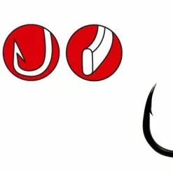 Visspullen Gamakatsu Powercarp Eyed Hooks NS Black (10pcs)