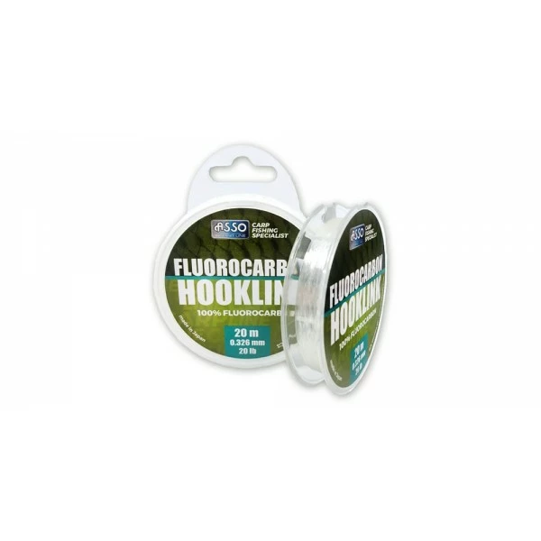 Visspullen Asso Fluorocarbon Hooklink (20m) 1 Visspullen Asso Fluorocarbon Hooklink (20m)