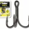 Visspullen Black Cat Curved Point Treble Hook DG (5 Stuks)