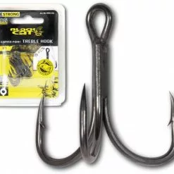 Visspullen Black Cat Curved Point Treble Hook DG (5 Stuks)